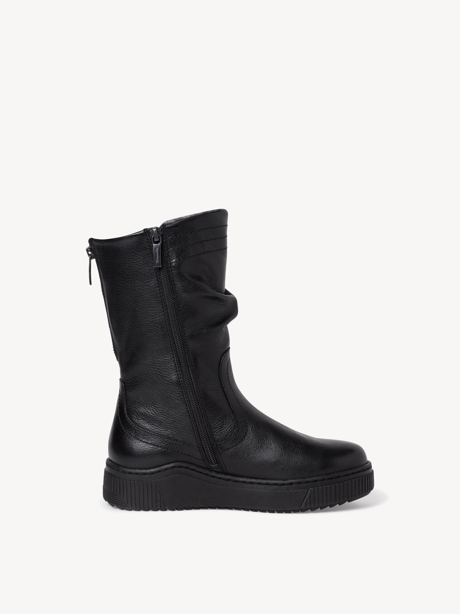 Bottine en cuir - noir