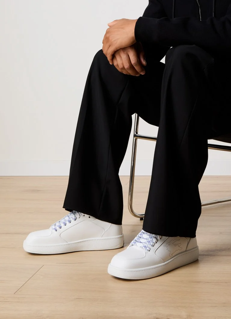 Sneakers Burberry Stock in pelle di vitello