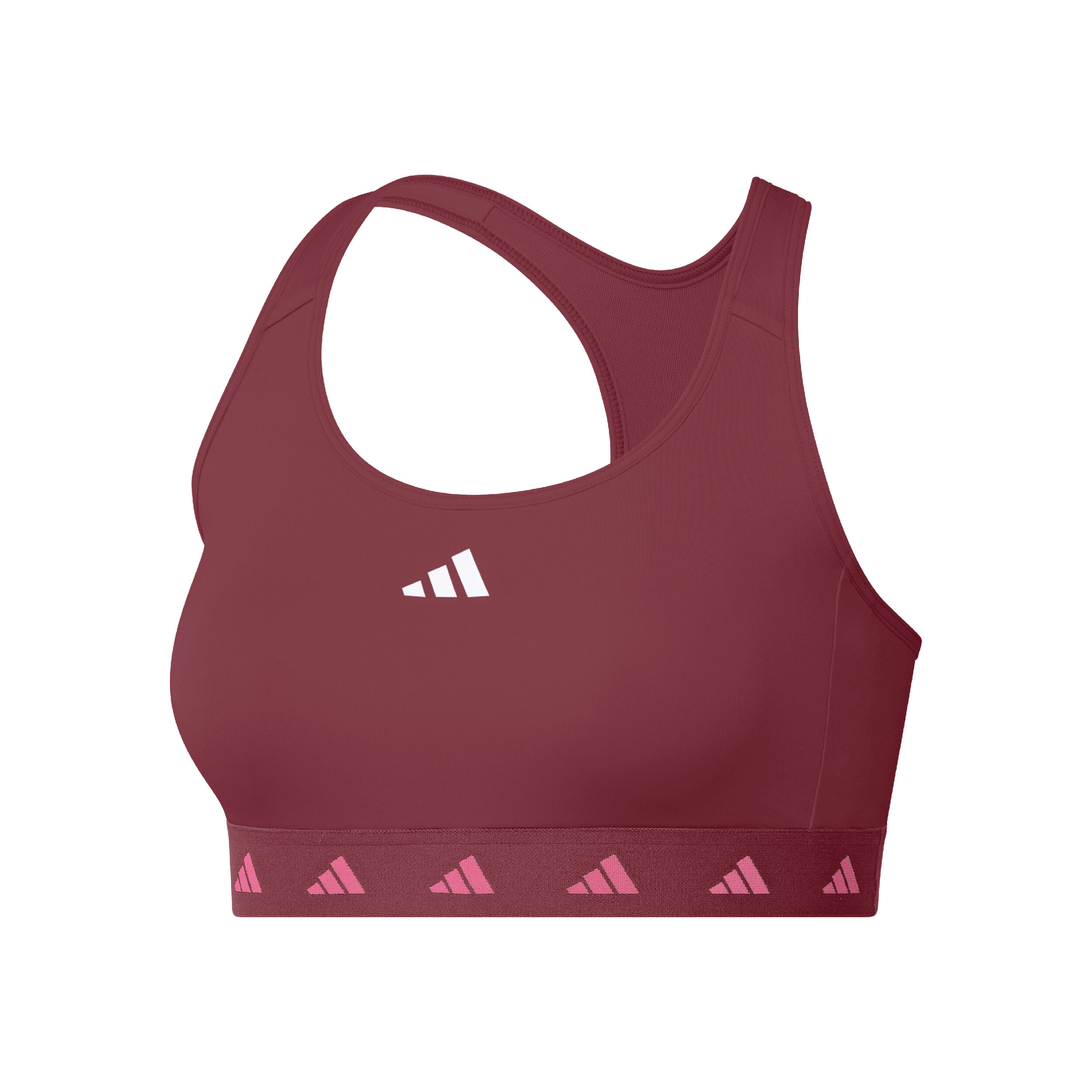 Power Medium-Support Tech-Fit Sport-BH Damen - Rot