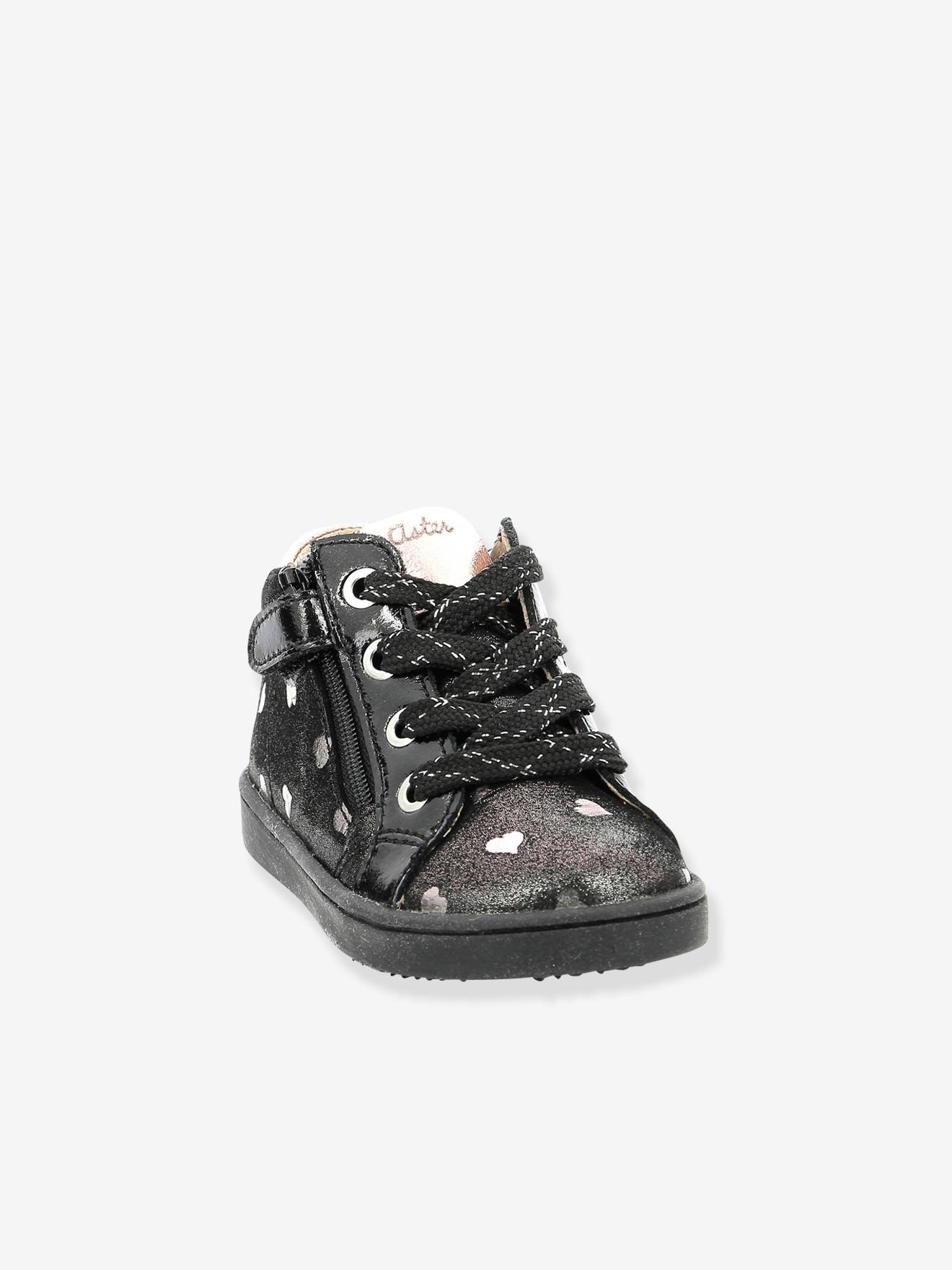 Bottines en cuir fille Wouhou ASTER® marine