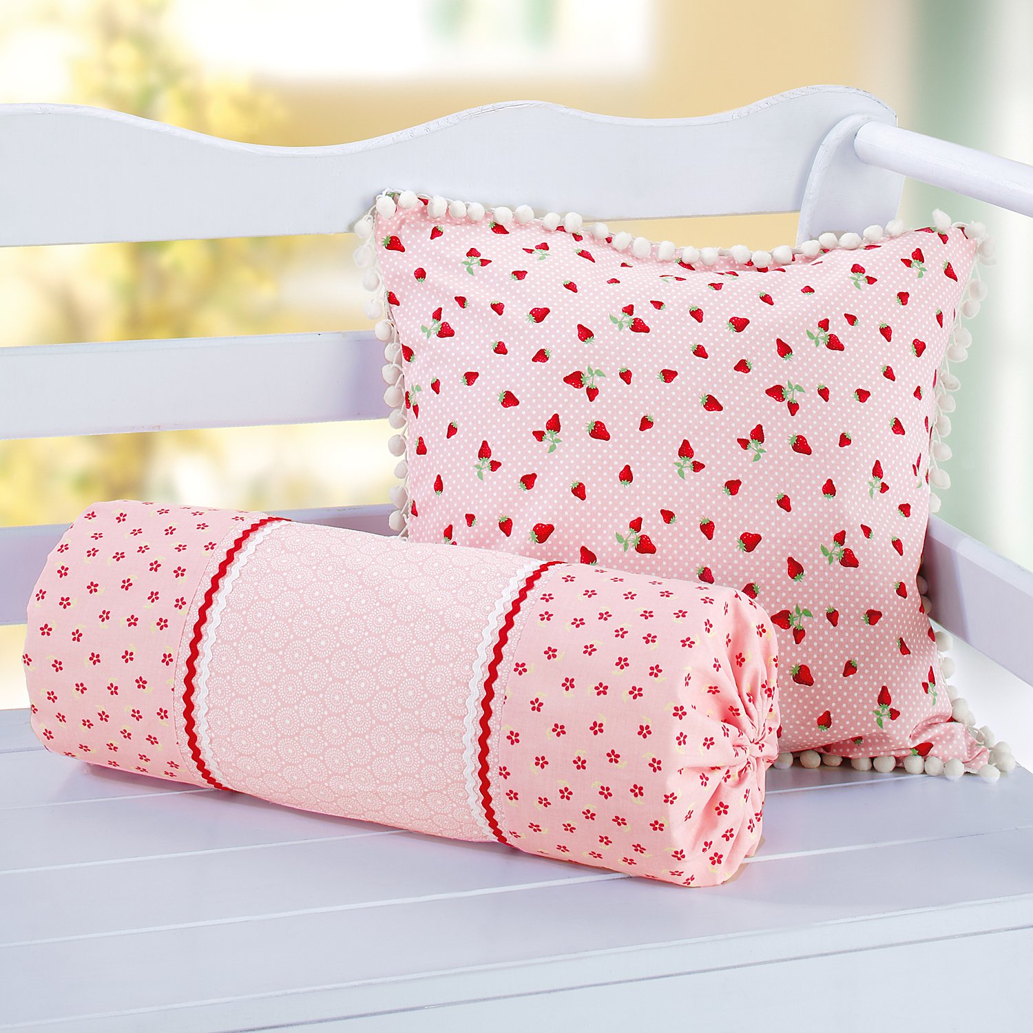 buttinette Schaumstoff-Nackenrolle, Größe: 40 x 15 cm Ø, 2,5 kPa