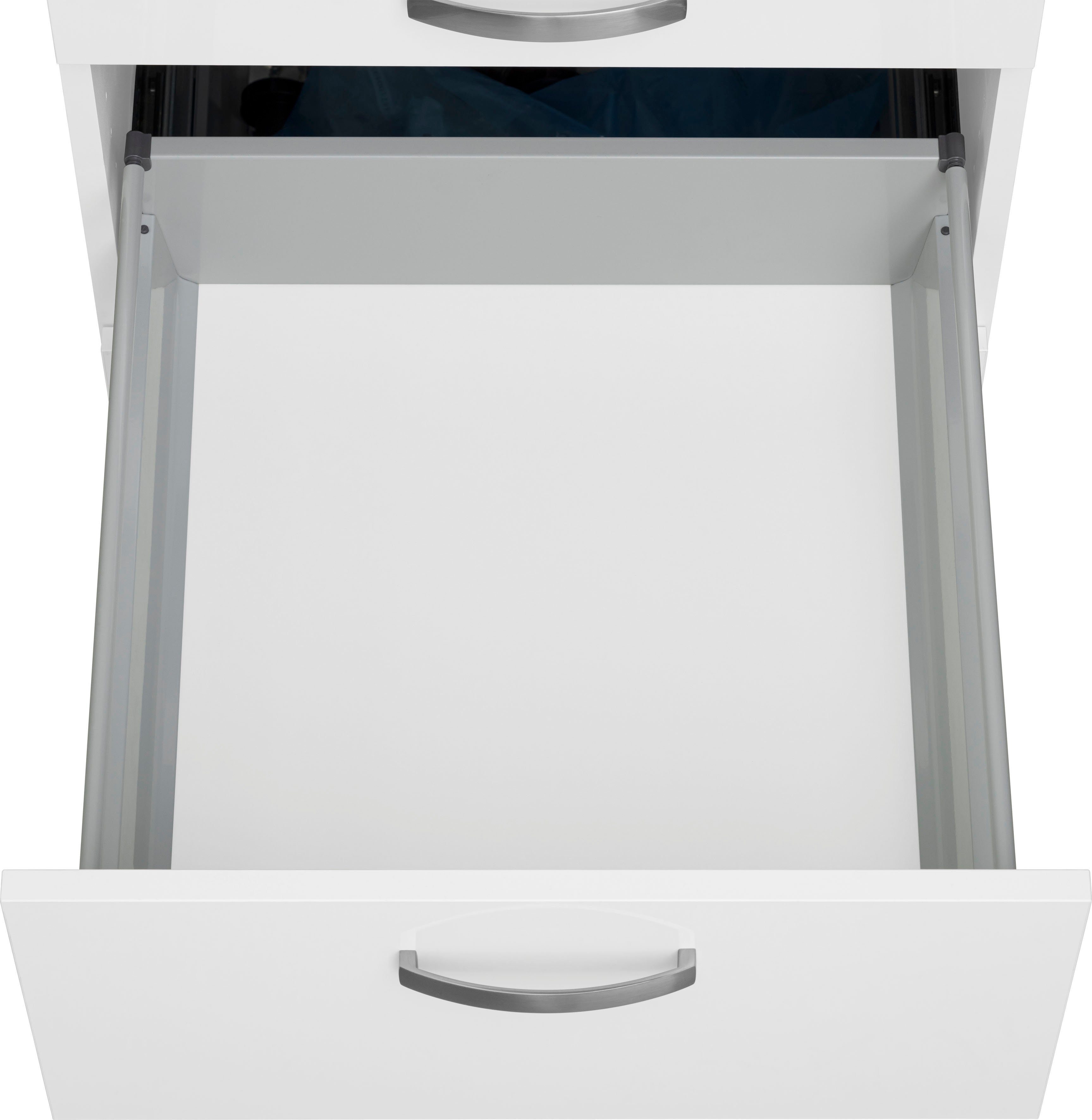 OPTIFIT Küchenzeile Cara, Breite 400 cm, mit HANSEATIC-E-Geräten, Induktions-Kochfeld, Soft-Close-Funktion