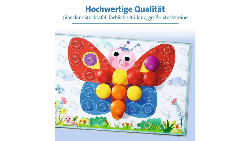 Ravensburger Spiel - Colorino - Kinderspiel zum Farbenlernen, Mosaik Steckspiel, Spielzeug ab 2 Jahre