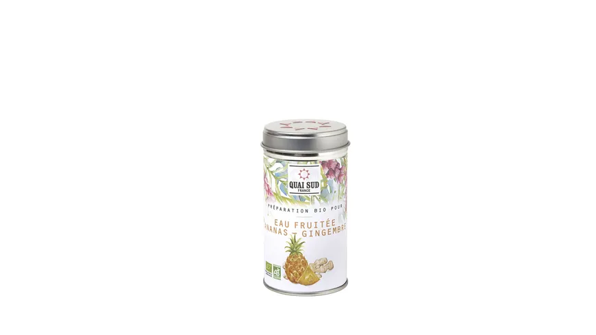 Quai Sud Bio Wassergewürz Ananas Ingwer in Dose 45 g