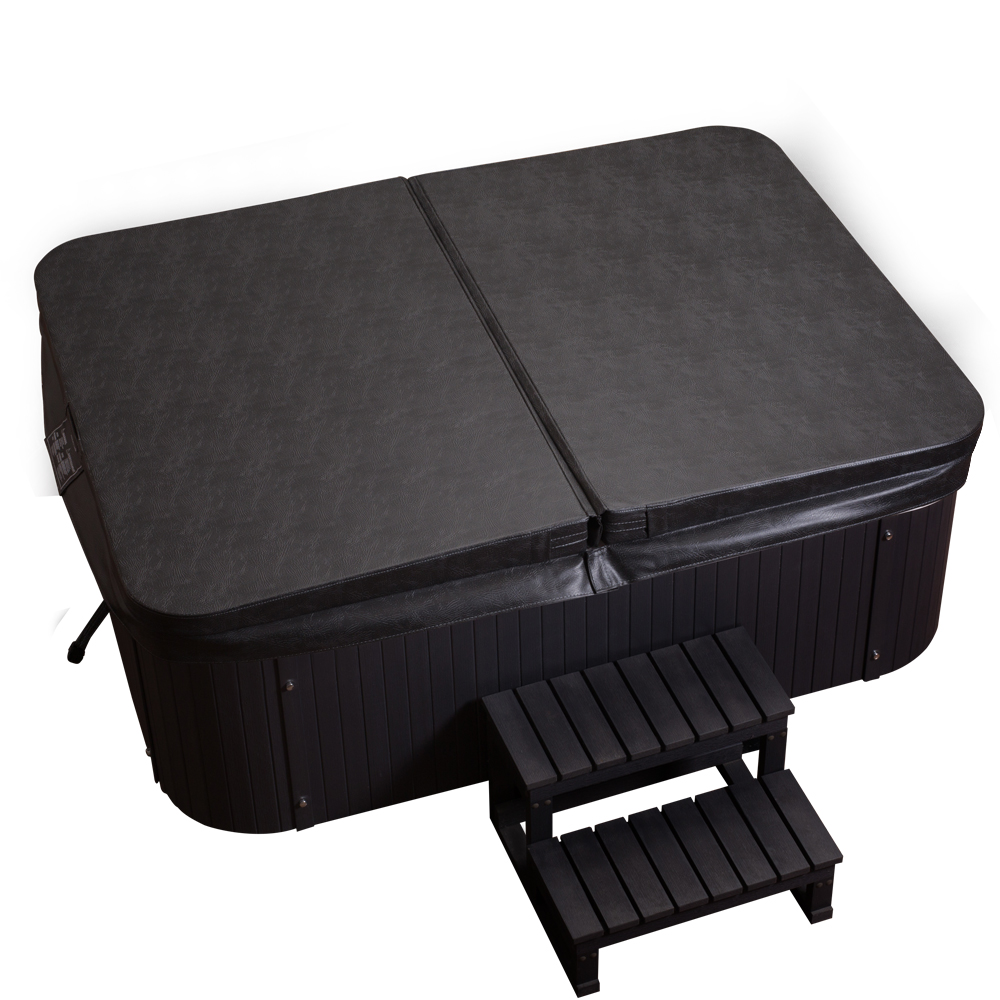 TroniTechnik Outdoor Whirlpool LEVANZO inkl. Heizung, Hydromassage, Farblicht, 190x135cm 450 Liter
