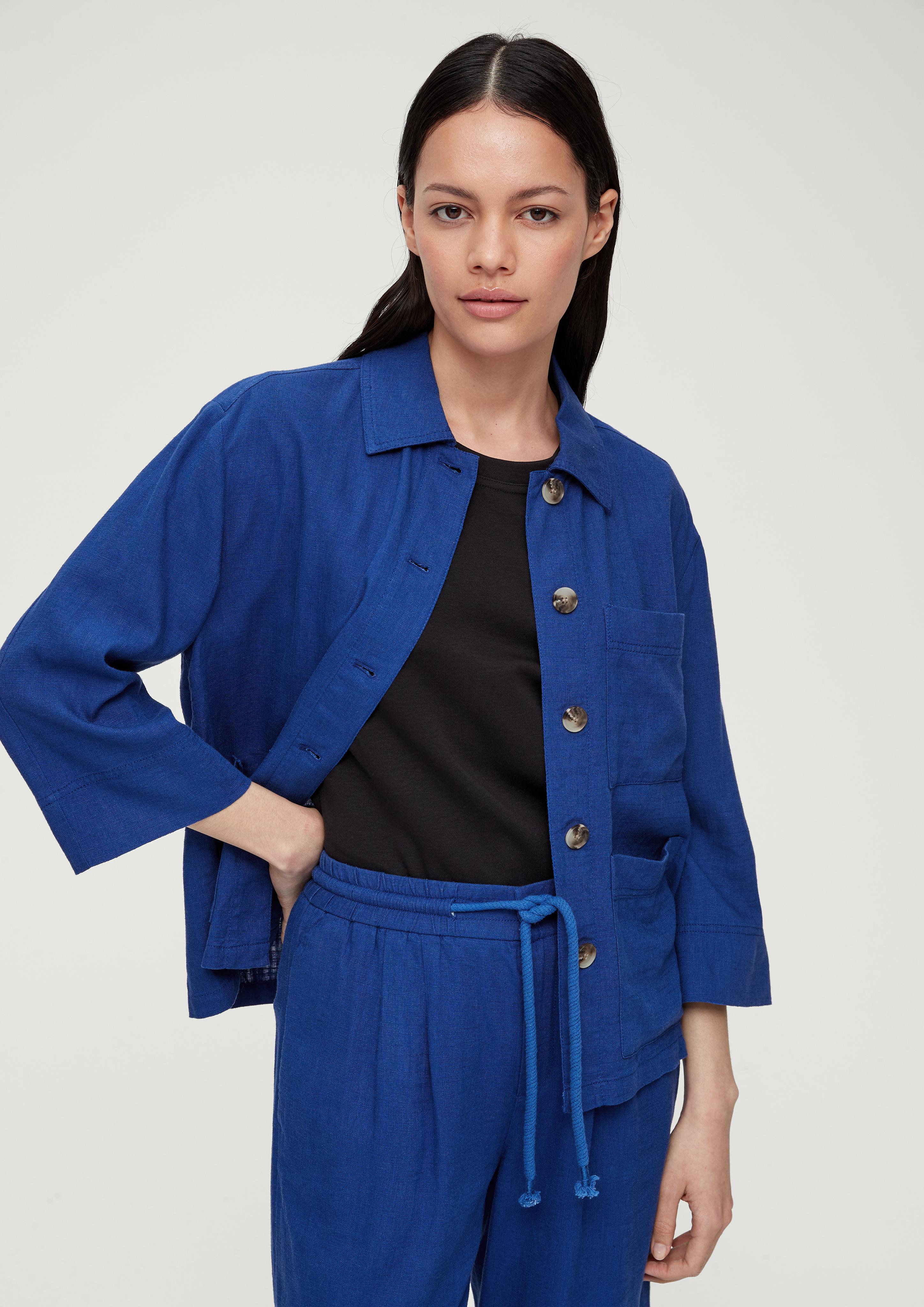 Overshirt aus Leinenmix  2131591-5602