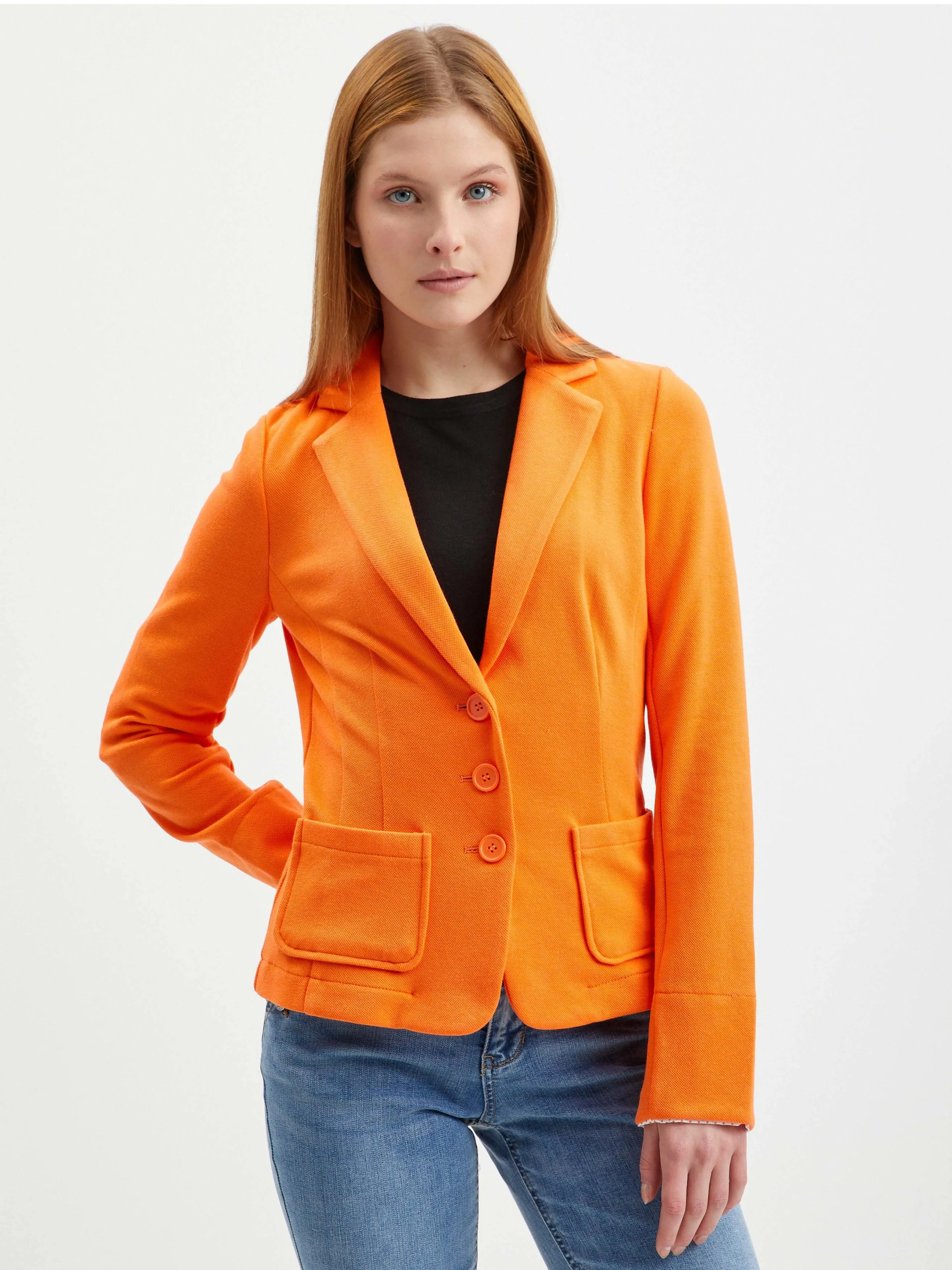 Orangefarbene Damenjacke ORSAY