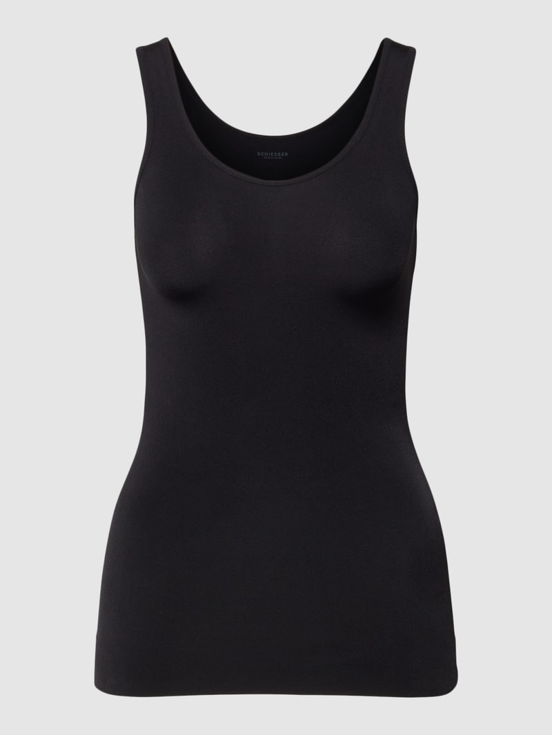 Tanktop mit Rundhalsausschnitt in schwarz