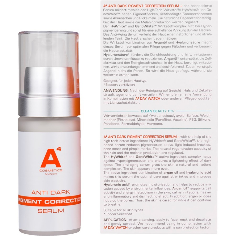 A4 Cosmetics Anti Dark Pigment Correction Serum Sérum
