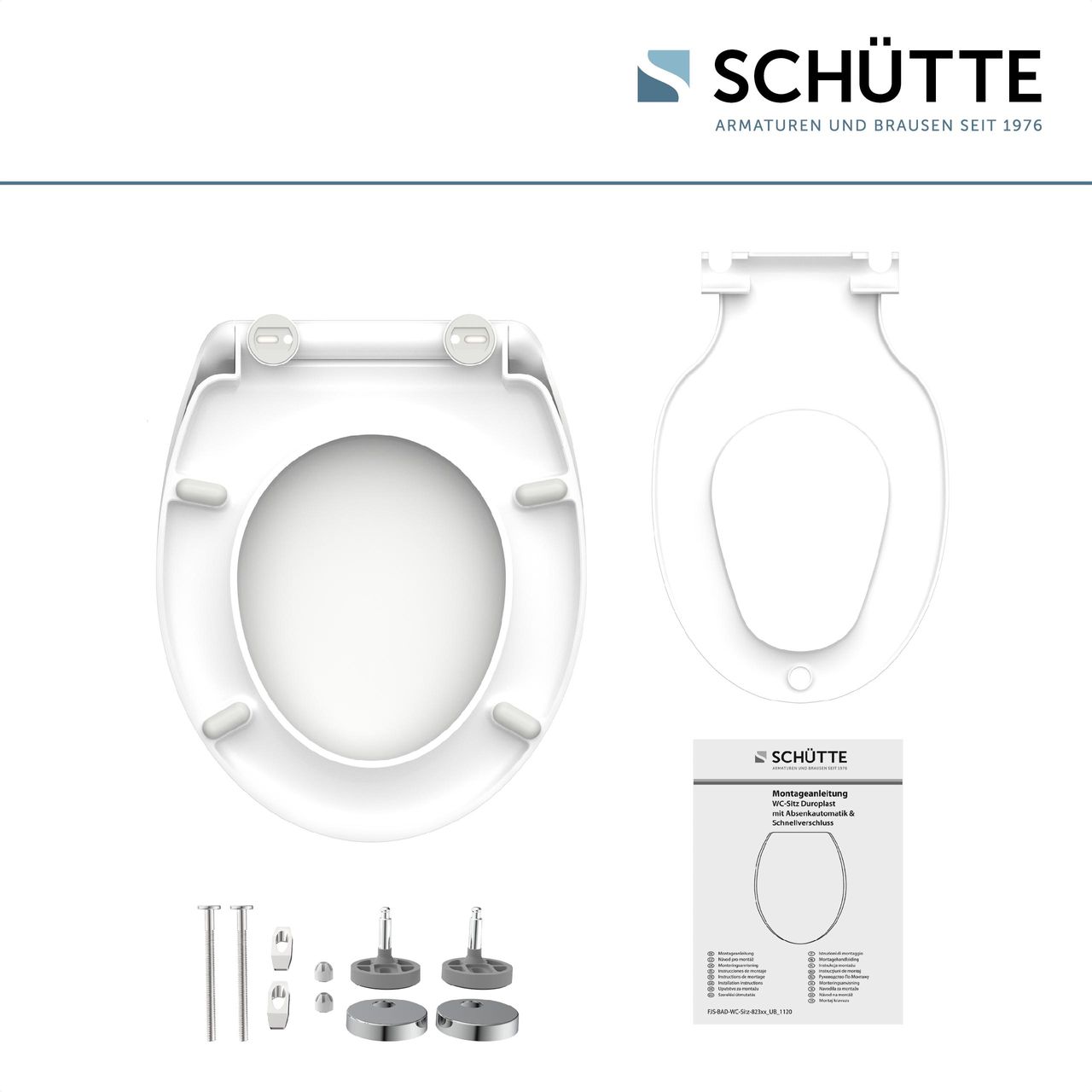 Schütte Duroplast WC Sitz FAMILY WHITE