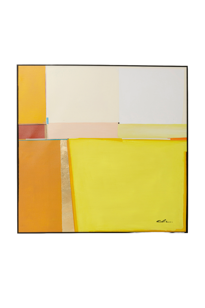 KARE Bild Shapes Gelb