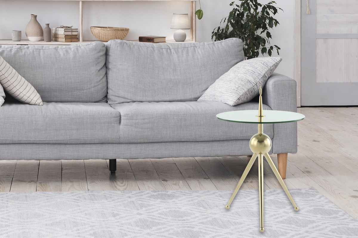 Kayoom Beistelltisch Ontario 325 Gold / Klar