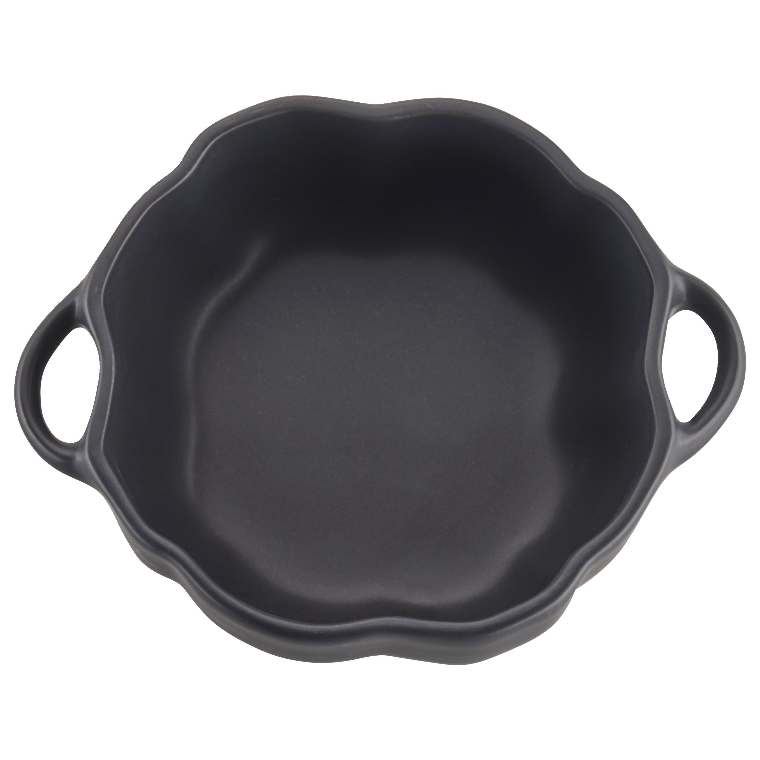 Cocotte 15 cm, Kürbis, Schwarz, Keramik