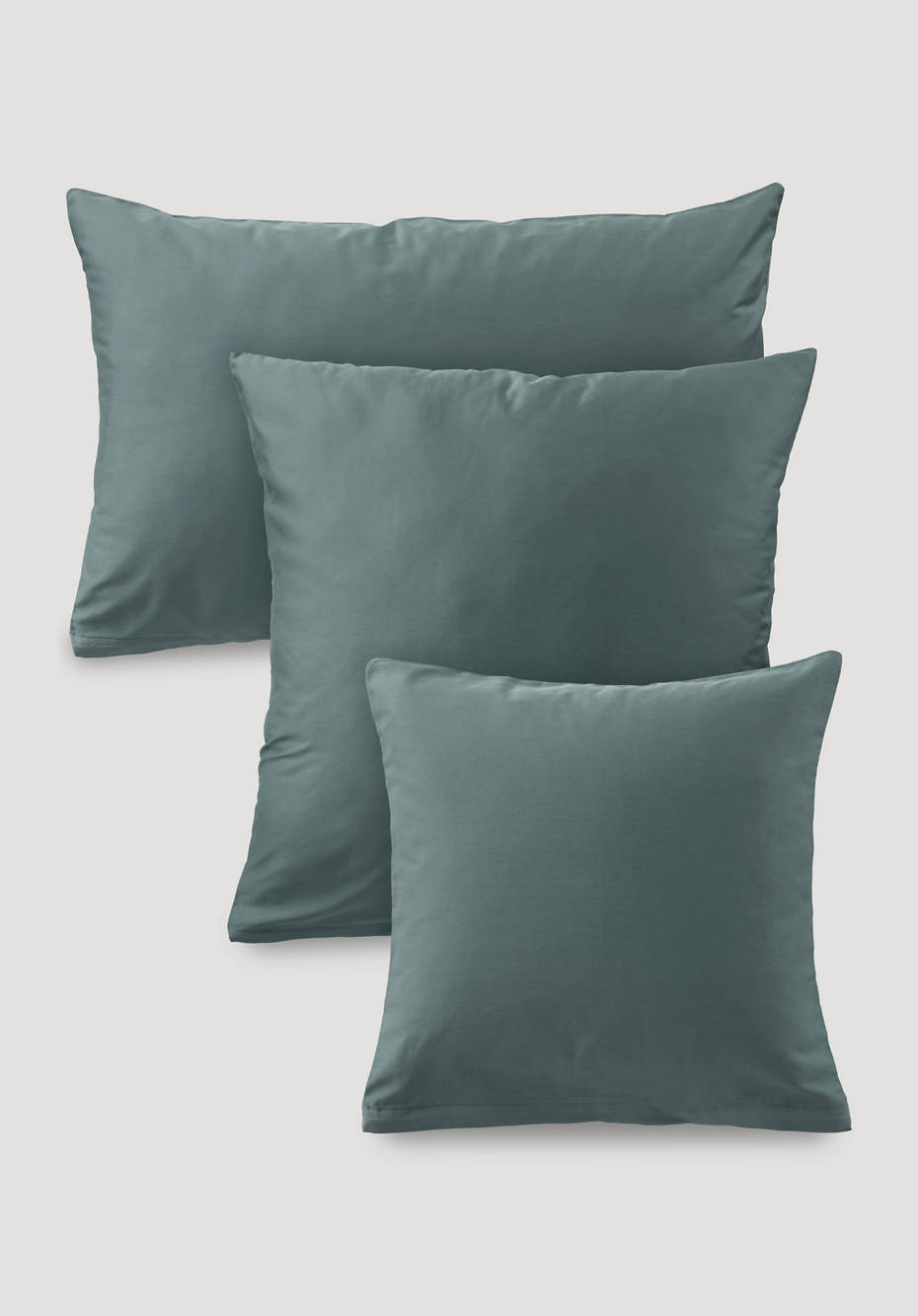 Satin Wende-Kissenbezug aus reiner Bio-Baumwolle