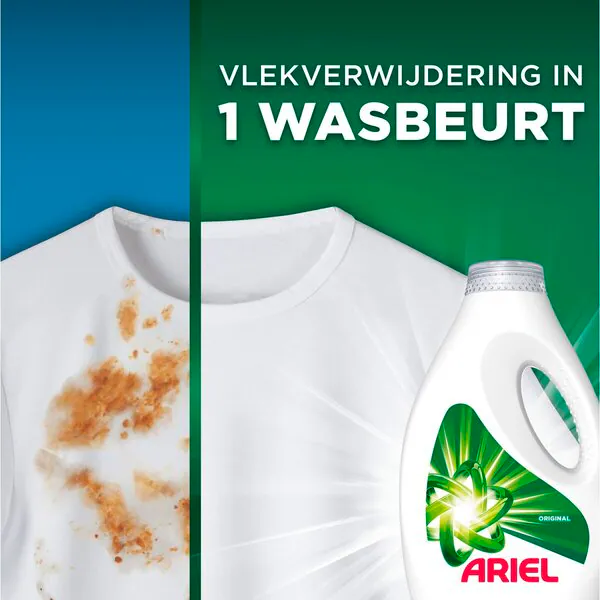 Detergente líquido Ariel Original 1980ml, 44 lavagens