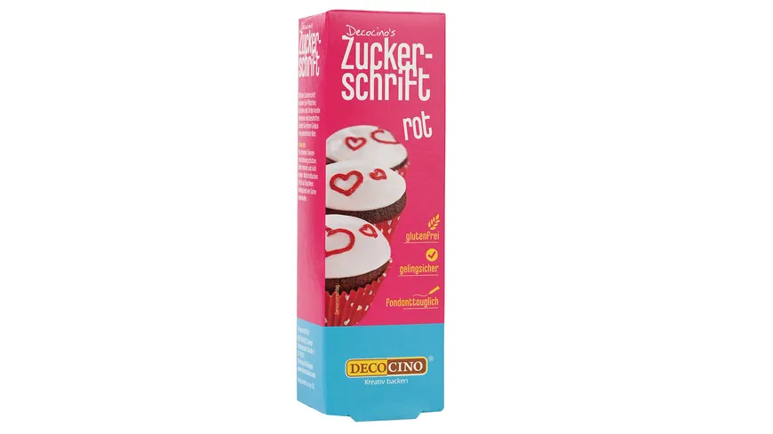 DEKOBACK Zuckerschrift Rot 18 g
