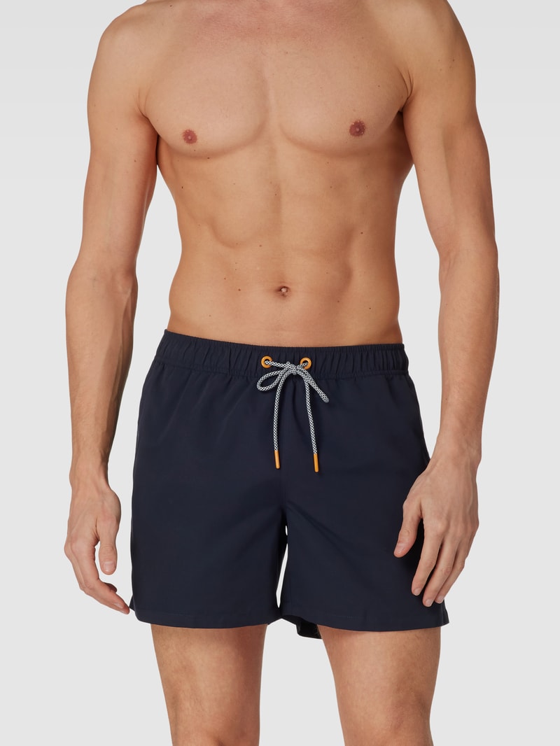 Badehose mit elastischem Bund Modell 'JONES BAY' in marineblau