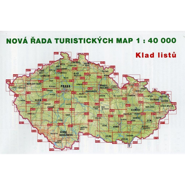 Wanderkarte Tschechien Jizerske hory, Frydlantsko 1 : 40 00 - Wanderkarte