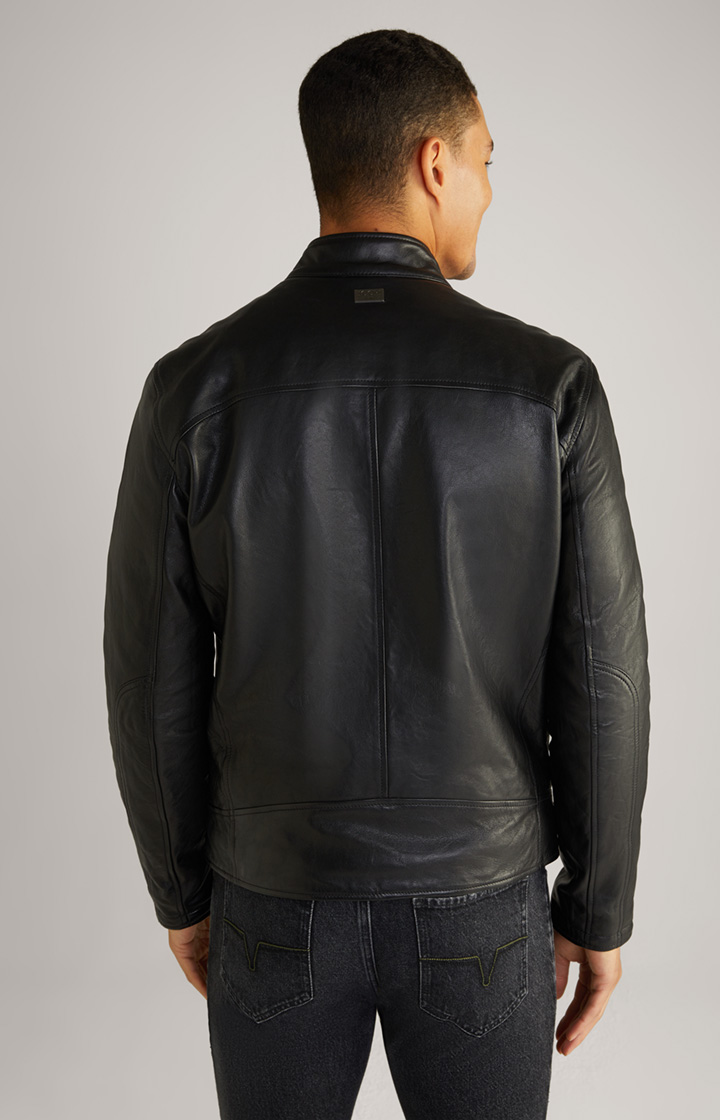 Lederjacke Cleary in Schwarz