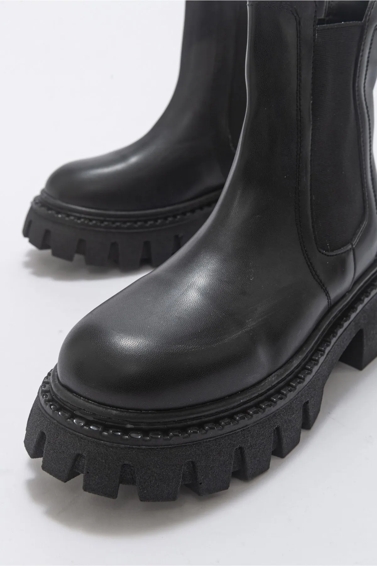 LuviShoes  Chap Schwarze Damenstiefel