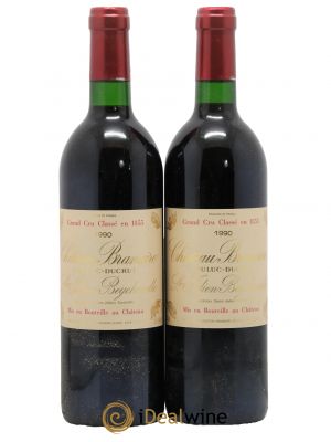 Château Branaire Ducru 4ème Grand Cru Classé  1990 - Lot de 2 Bouteilles