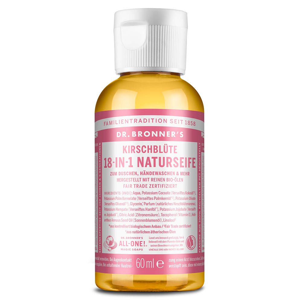 Dr. Bronner's 18-in-1 Naturseife Kirschblüte 60 ml
