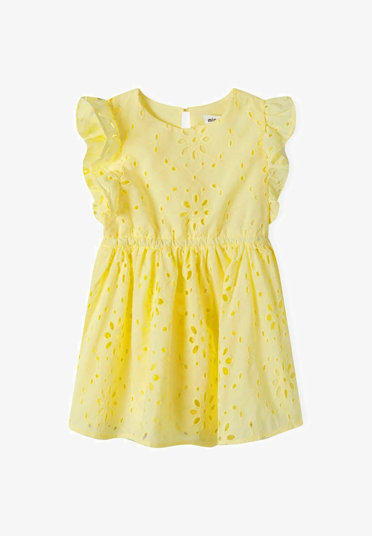 MINOTI BORDADO MANGAS CON VOLANTES - Vestido de verano
