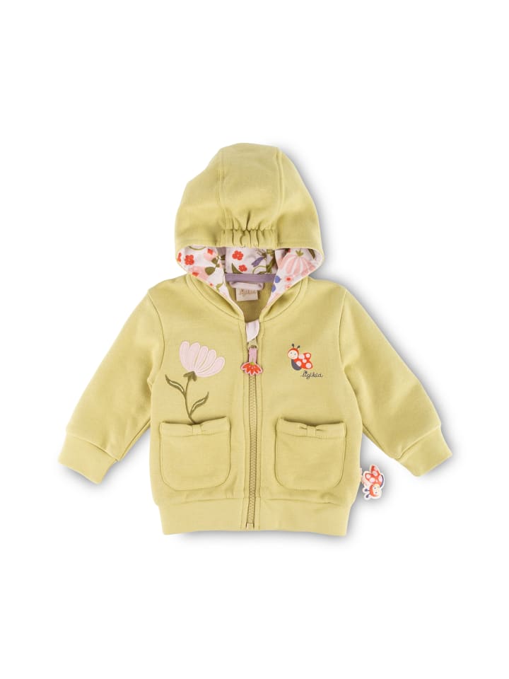 Sigikid Sweatjacke happy ladybug in Grün günstig kaufen