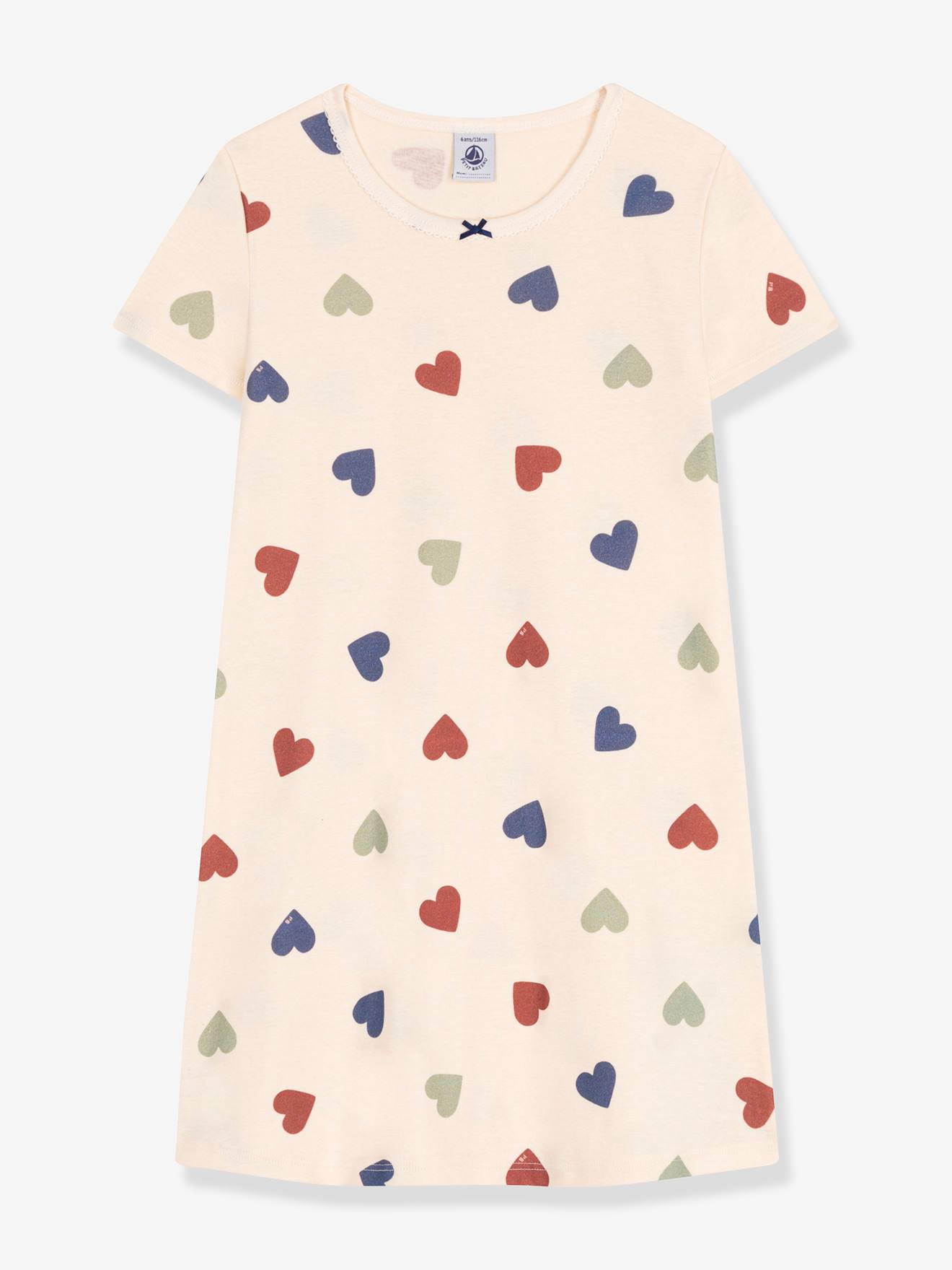 Petit Bateau Mädchen Nachthemd PETIT BATEAU - beige bedruckt