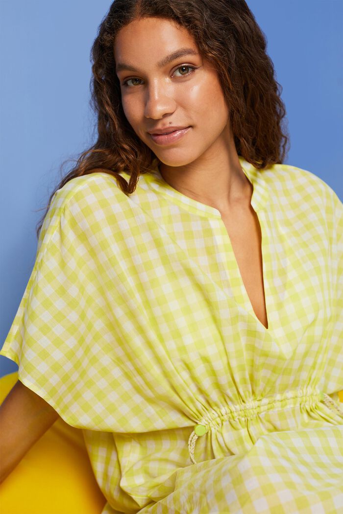 Kaftan-Strandkleid, 100 % Baumwolle