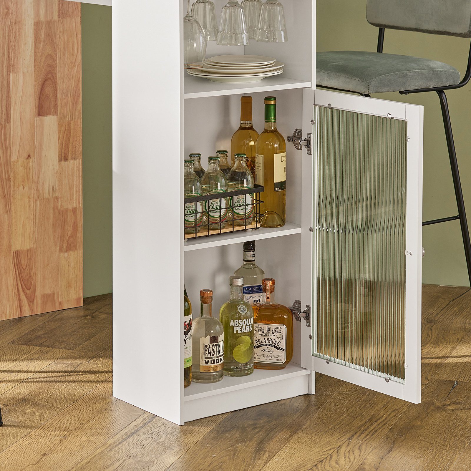SoBuy Bartisch FWT99, Esstisch Balkontisch Küchentisch Bistrotisch Stehtisch Bartresen