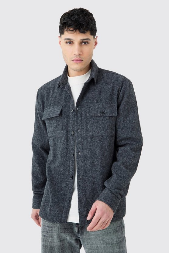 Einfaches Flannel-Overshirt