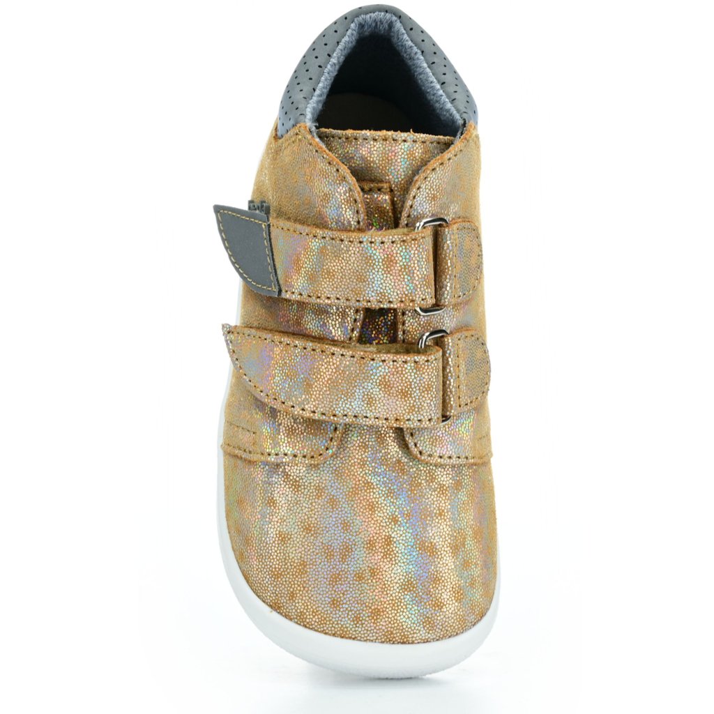 Beda Bella mit Membran (BF 0001/W/M/2) goldene Barfuß-Stiefeletten