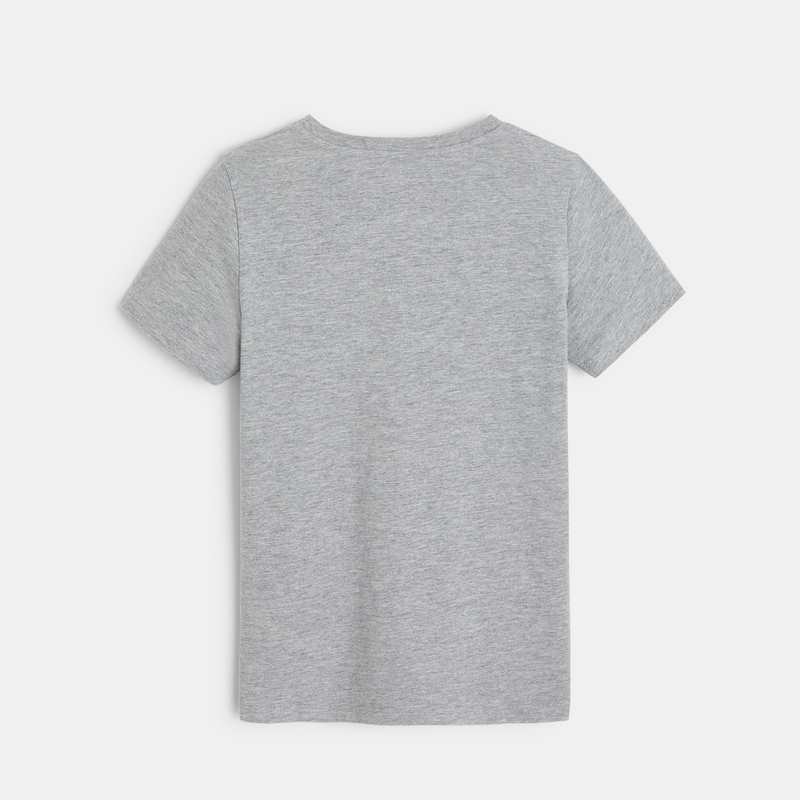 T-shirt basique manches courtes gris garçon