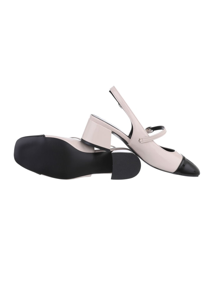 Ital-Design Pump in Beige und Schwarz günstig kaufen