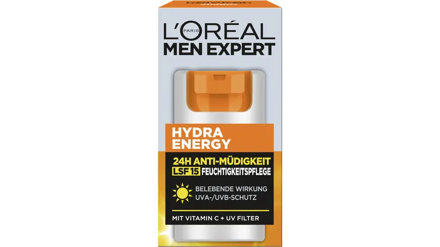 L'Oréal Men Expert Hydra Energy Tagespflege Gesicht 24h mit LSF15 50 ml