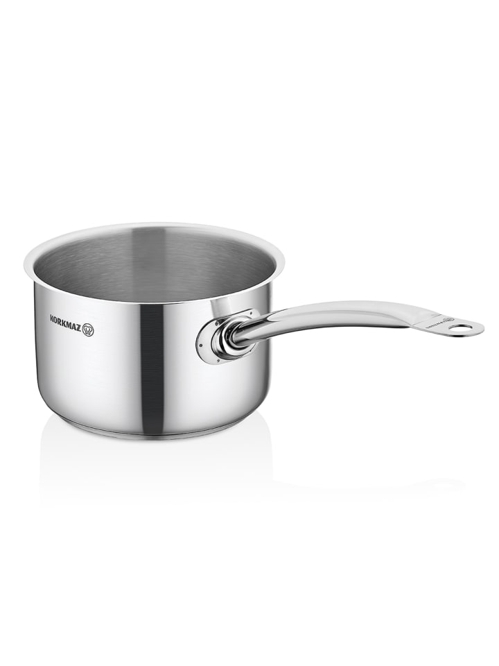 Korkmaz Proline Ergonomischer Kochtopf Ø 28 cm – 7,3 Liter in Silber günstig kaufen 28 cm