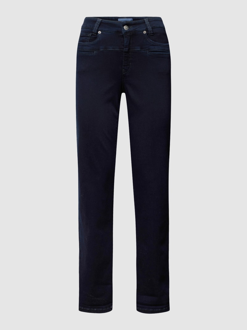 Jeans in 5-Pocket-Design Modell 'PEARLIE' in dunkelblau