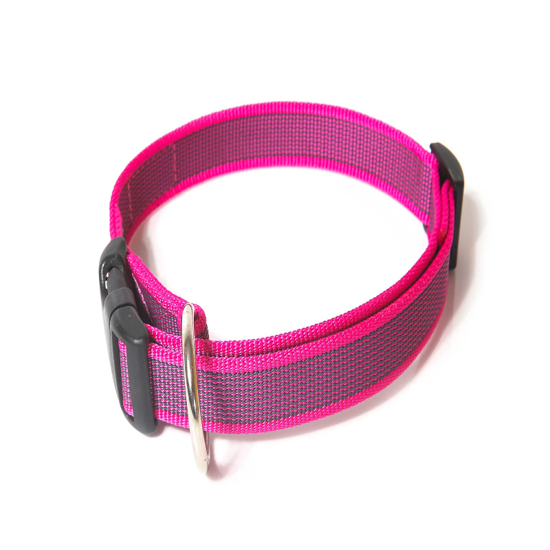 JULIUS-K9 Hundehalsbänder JULIUS-K9 Halsband 20mm x 27-42cm pink/ grau