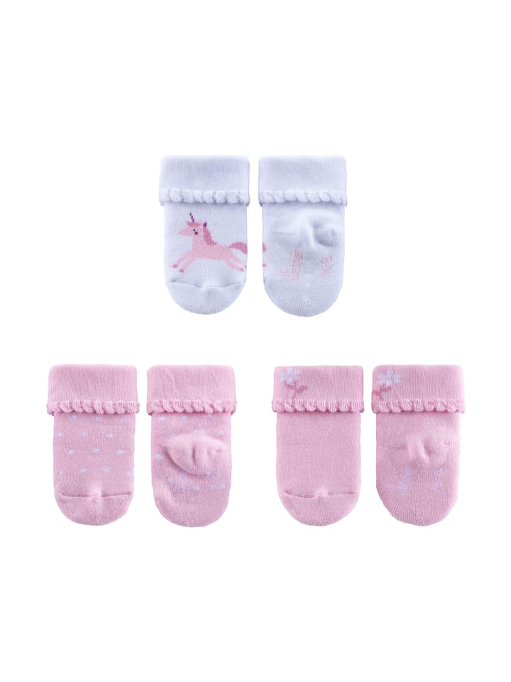 Sterntaler Baby Socken 3er-Pack Einhorn in weiß günstig kaufen