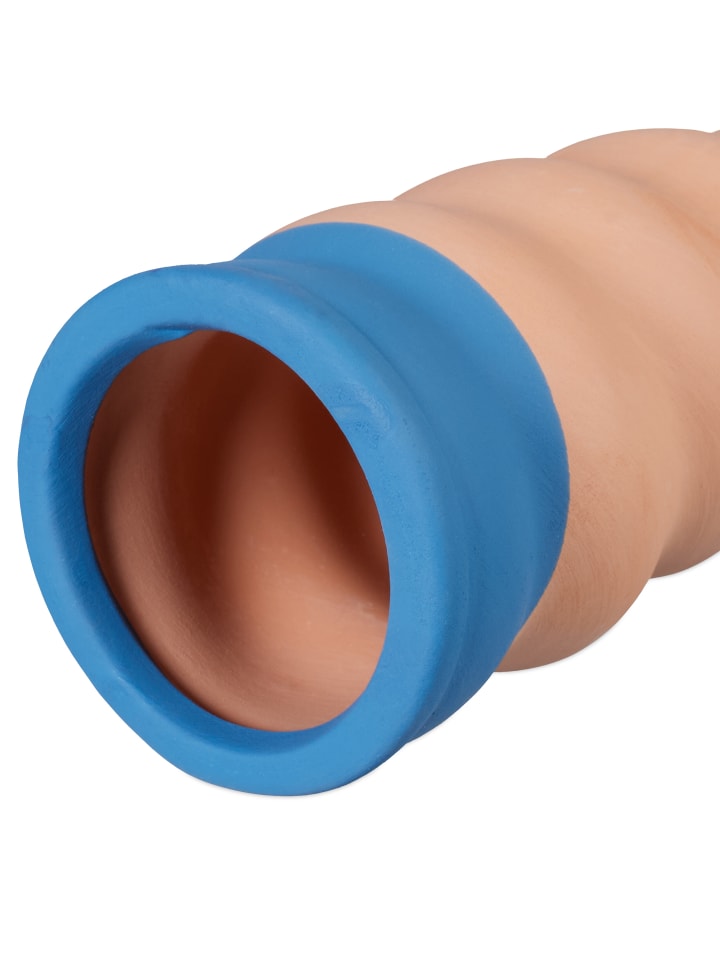 relaxdays 4 x Tonkegel in Terrakotta/ Blau - (H)11,5 x Ø 4,5 cm günstig kaufen onesize