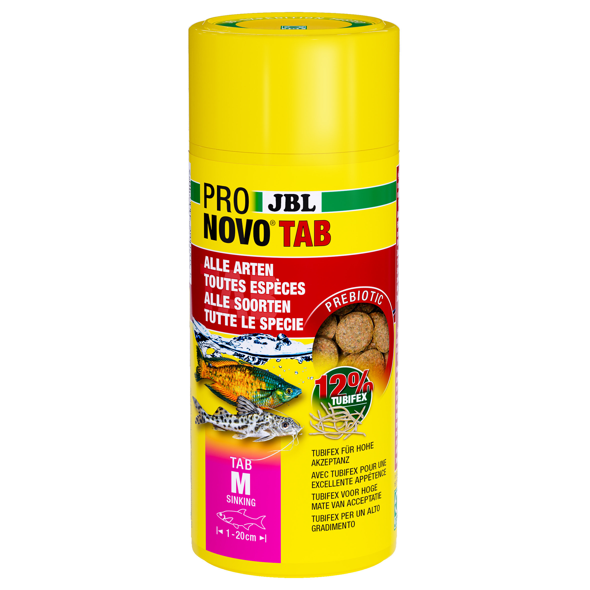 JBL Hauptfutter JBL PRONOVO Futtertabletten für alle Aquarienfische M 250 ml