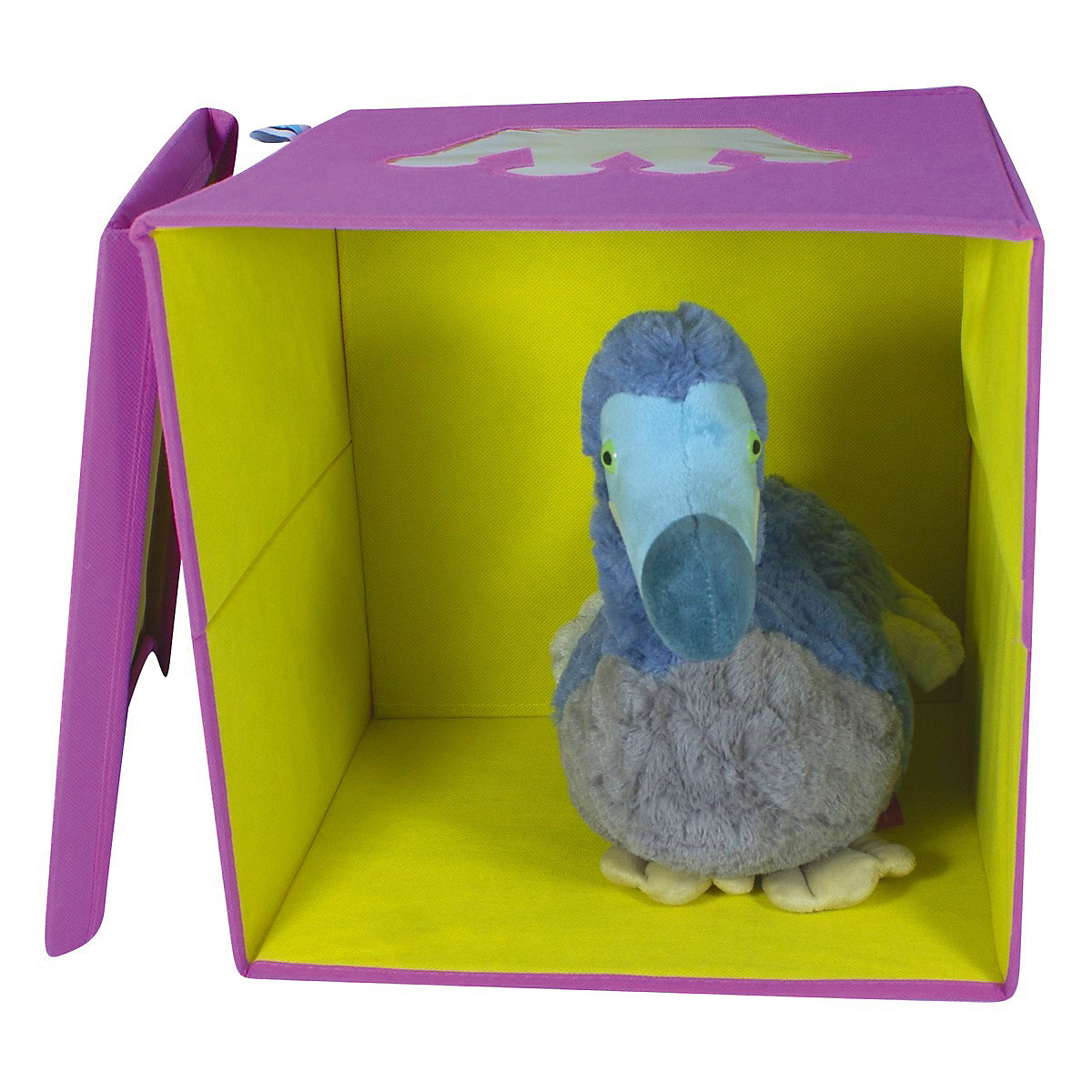 Aufbewahrungsbox Krone pink, mit Sichtfenster, 30 x 30 x 30 cm