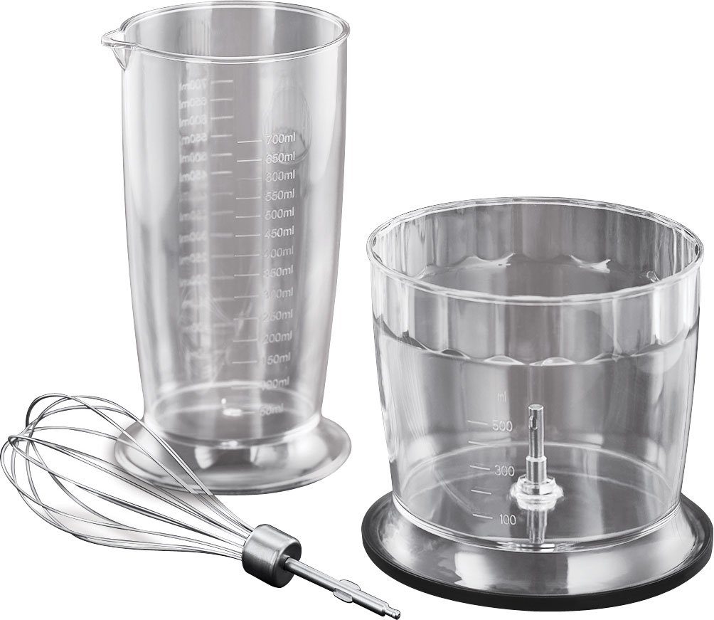 RUSSELL HOBBS Stabmixer 3-in-1, Matte Black 24702-56, 500 W, Mixen, Pürieren, Zerkleinern und Verquirlen