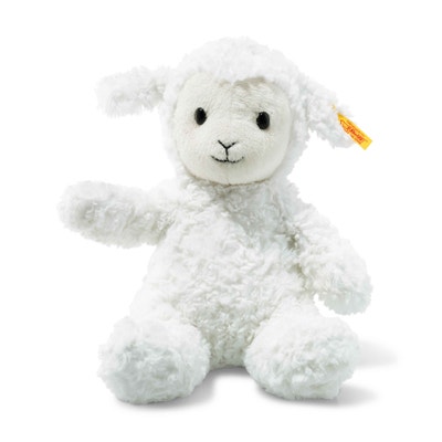 Soft Cuddly Friends Fuzzy Lamm, 28 cm, weiß