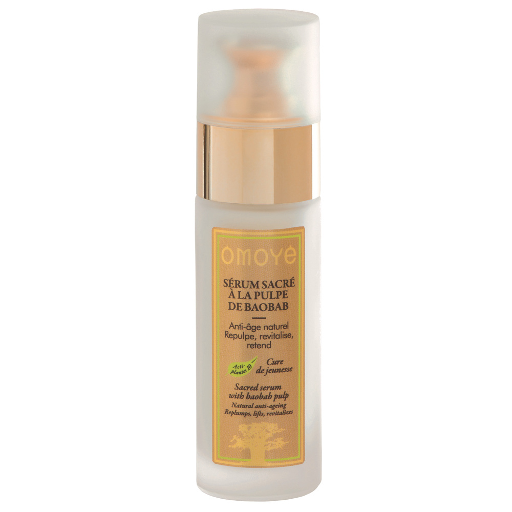 Omoyé Sérum Sacré à la Pulpe de Baobab Soin anti-âge repulpant lissant revitalisant