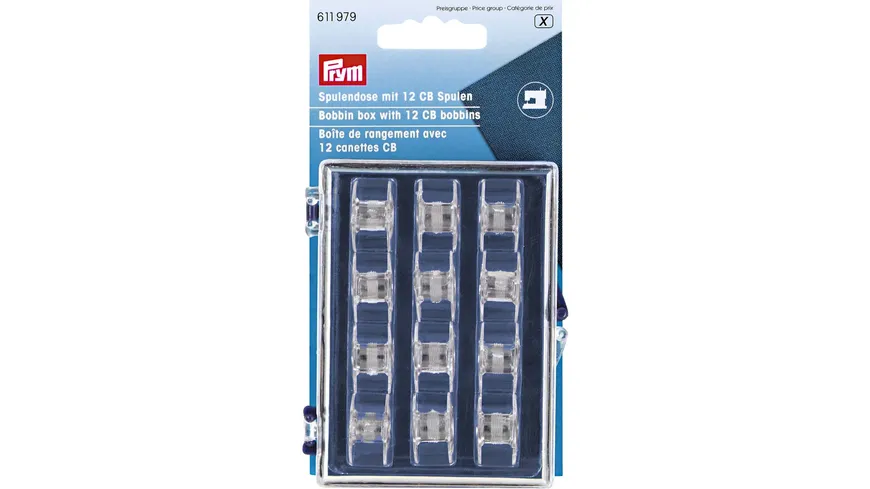Prym Spulendose mit 12 CB Kunststoffspulen