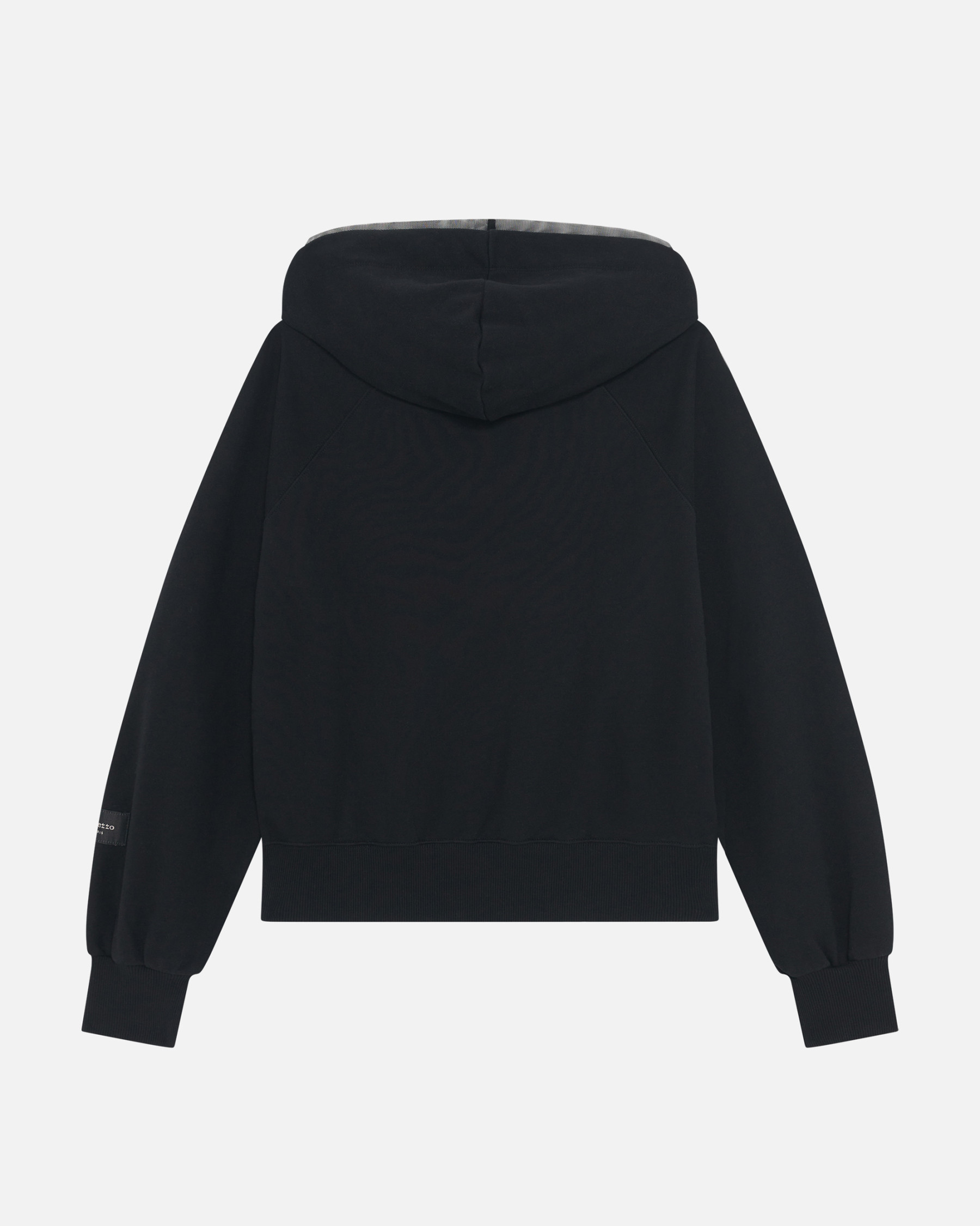 Tulle hooded sweatshirt