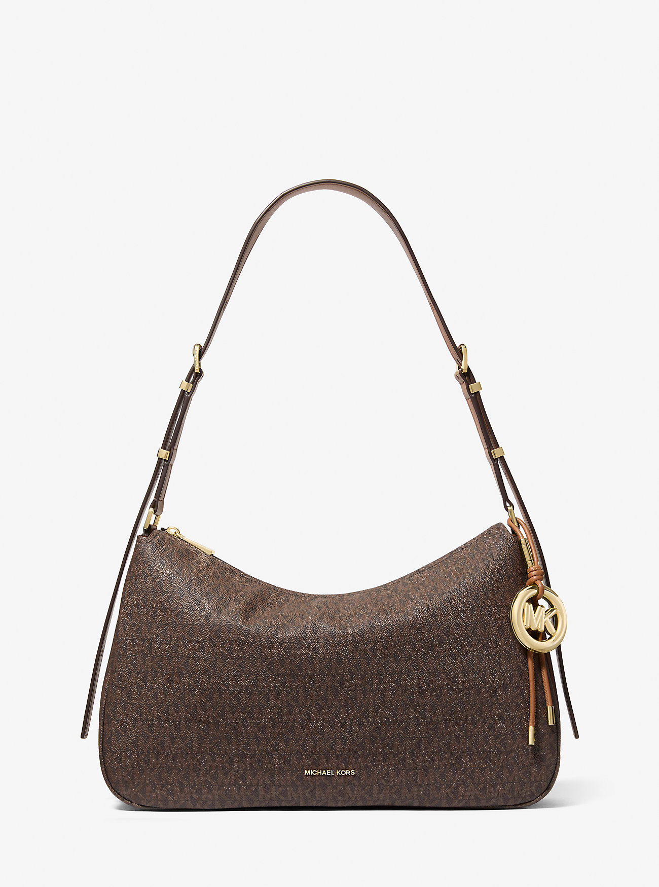 Torba na ramię Nolita Medium Signature Logo – BRN/ACORN