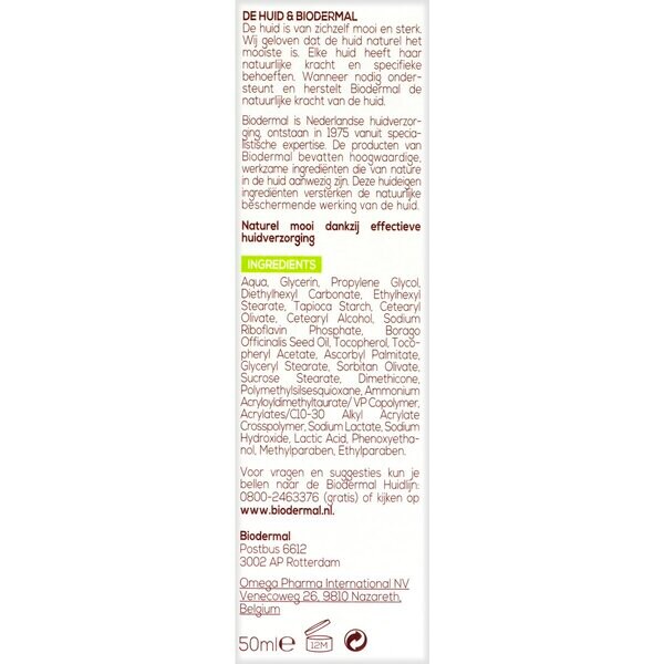 Biodermal Oily & Combination Skin Cream 50ml - Oily skin